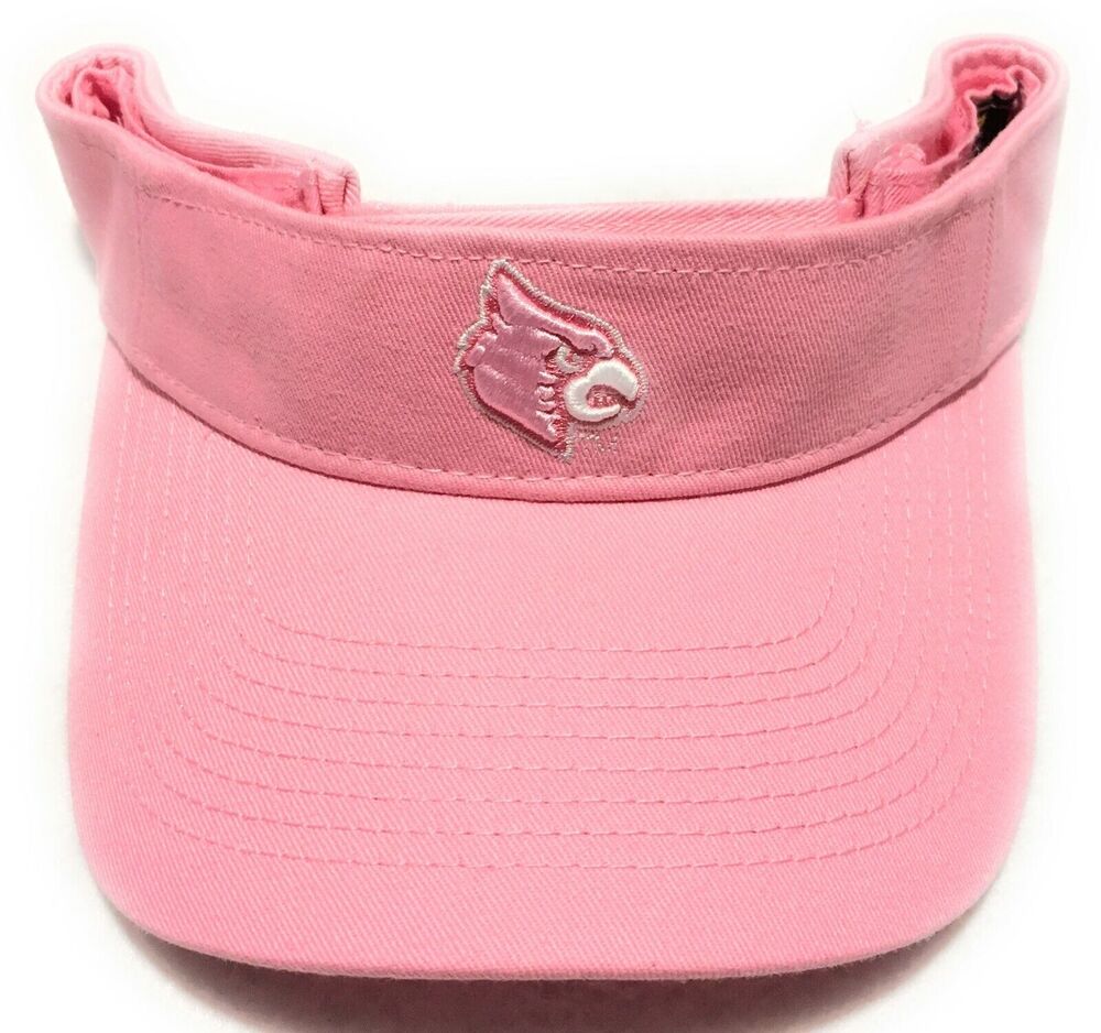 Louisville Cardinals NCAA Visor Unisex Adjustable Pink Womens Logo Cotton